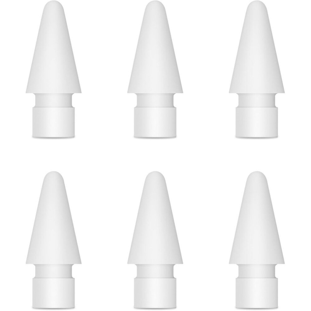 Replacement Tips For Apple Pencil 2nd & 1st Generation - 6 Pack - Usb-c Compatible Pencil Tips - Precise For Enhanced Writing And Drawing Experien