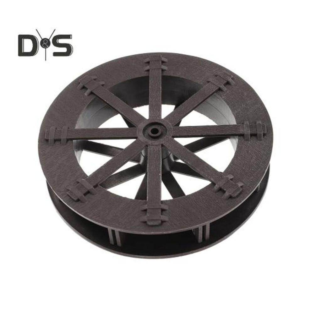 (as the picture, 15cm) Water Wheel Diy Waterfall Fountain Accessories Fountain Wheel For Stream And Generator Scenes Layout Fish Tank Decor