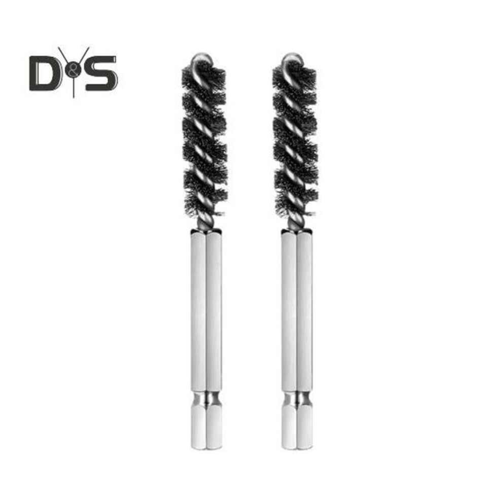(as the picture, 2pcs) 1/2 Pcs Golf Clubs Head Hosel Brush Stainless Steel Golf Club Brush Cleaning Tool Golf Shaft Twisted Wire Drill Brush