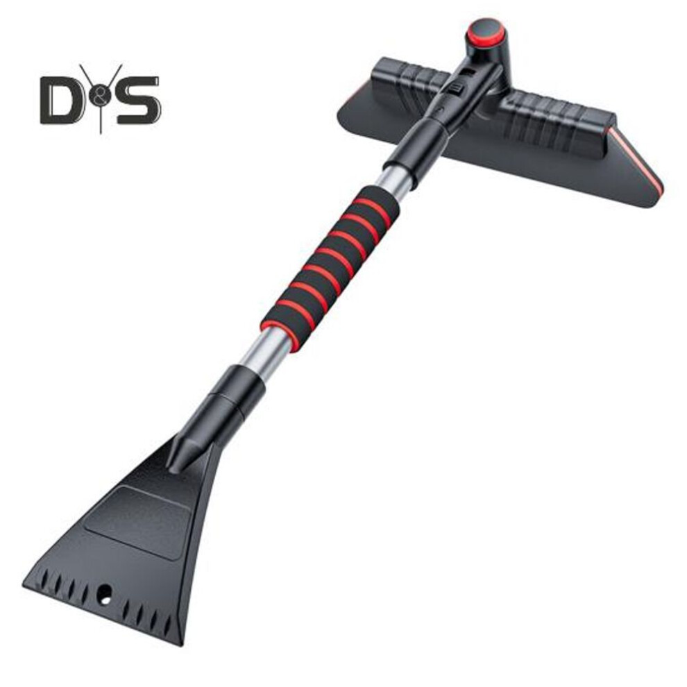 Extendable Snow Shovel with Foam Grip Ice Scrapers And Snow Brush for Car Windshield Car Truck SUV Van RV Xmas Gift