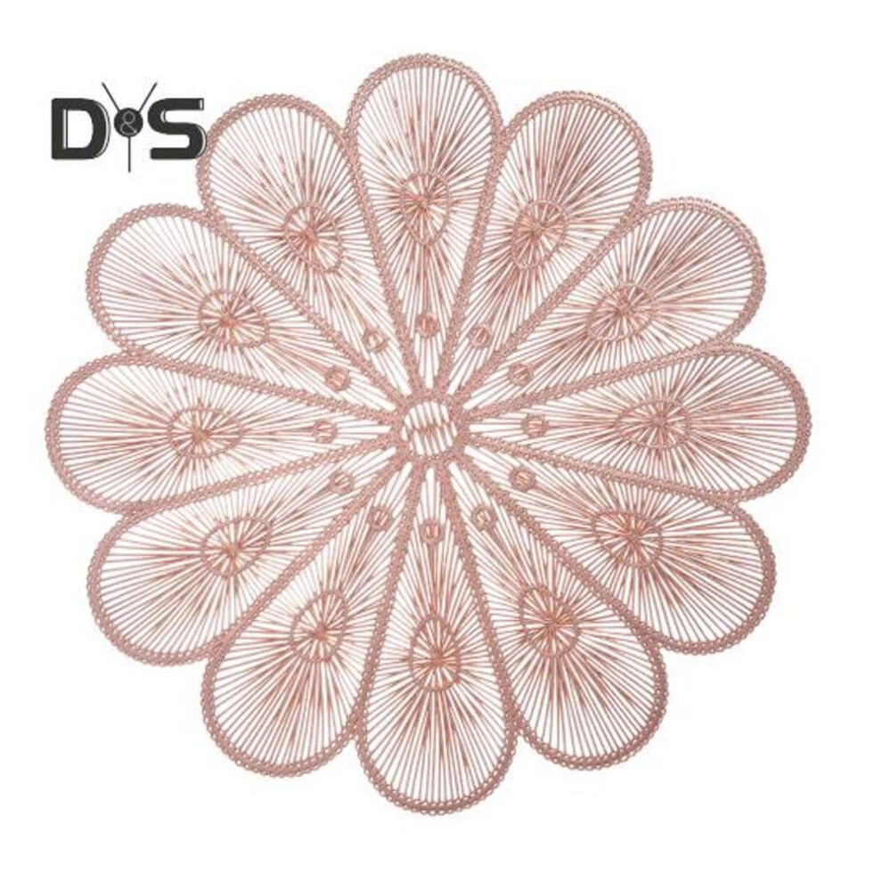 (rose gold, S) Pvc Placemat Heat Insulation Table Mat Cup Pads Non-slip Coaster For Dining Table Protects Table From Burns Stains Home Kitchen Bar Decor