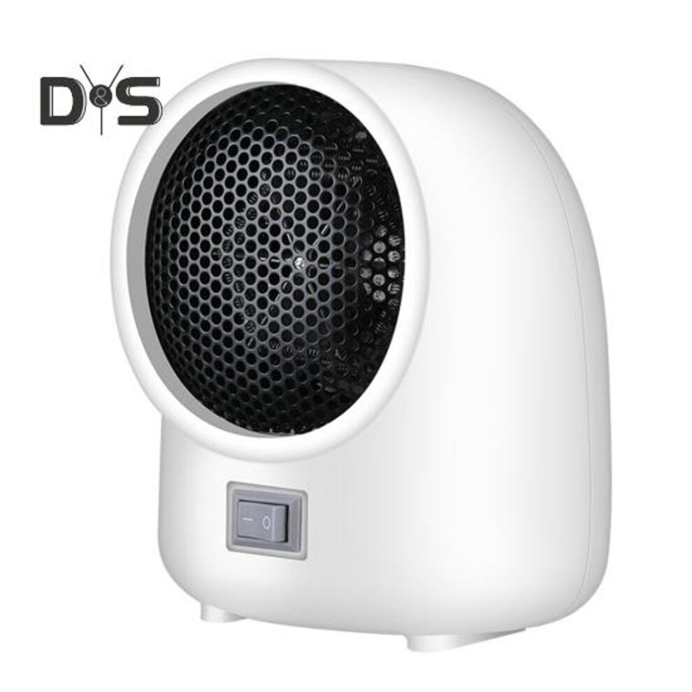 (white, UK) Home Small Space Heater Quick Heating Temperature Adjustable Quiet Operation Cold Weather Warming Machine Room Heater