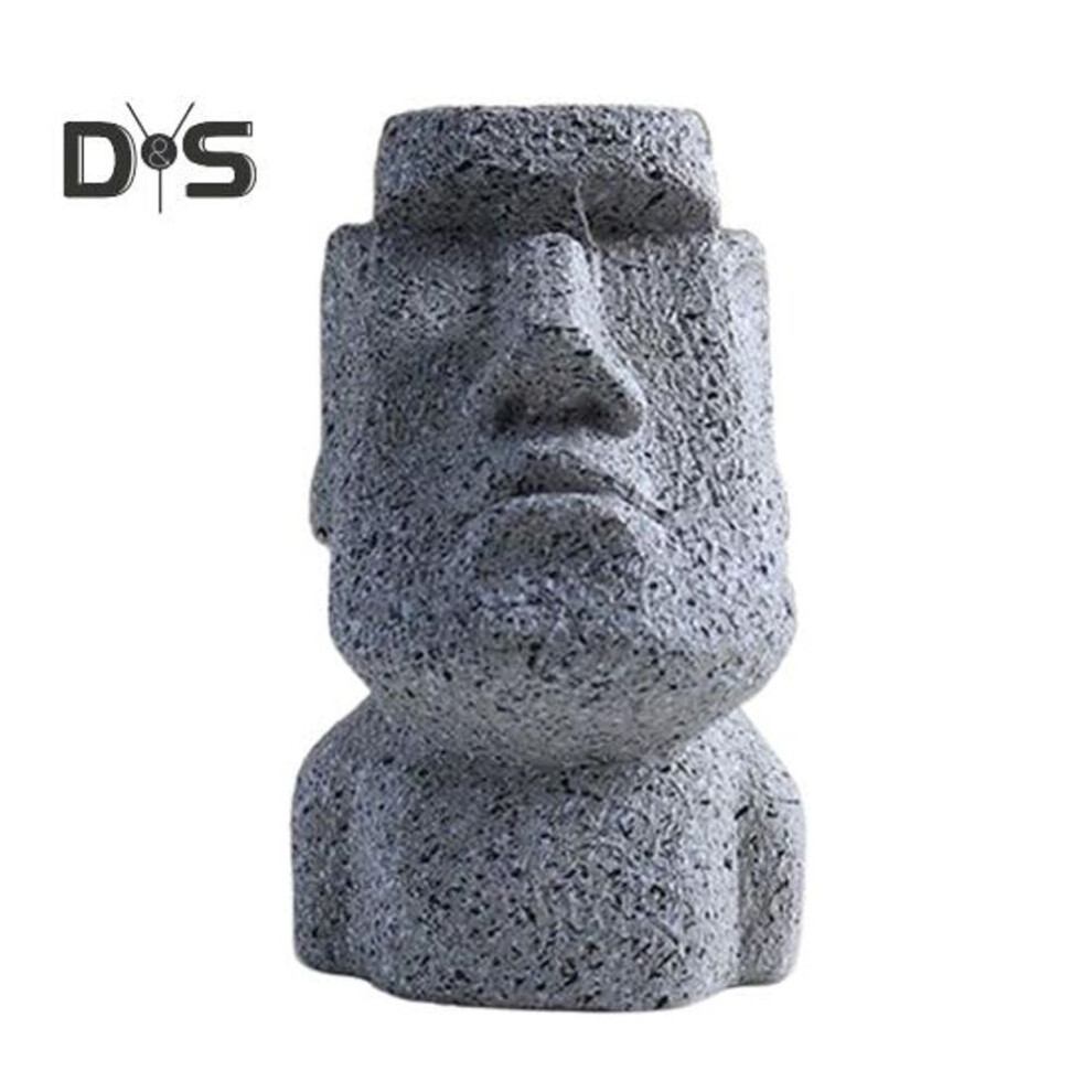 (dark gray) Man Head Eyeglasses Holder Resin Abstract Male Bust Eyeglass Stand Tabletop Decor Glasses Organizer for Home Office Desk