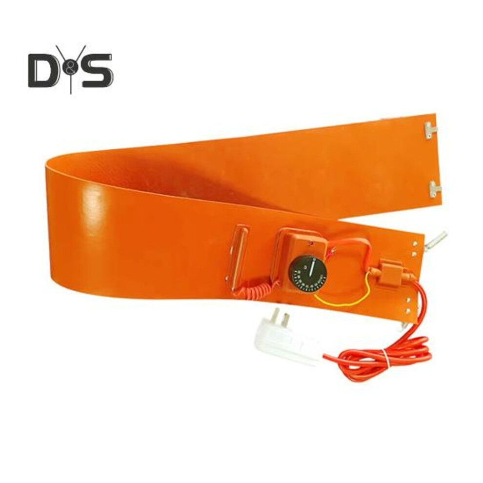 (as the picture, A) Drum Heater 110v 30 To 150 Degrees Celsius Temperature Adjustable 55 Gallon Metal Oil Drum Pail Heating Pad Silicone Barrel Warmer Band