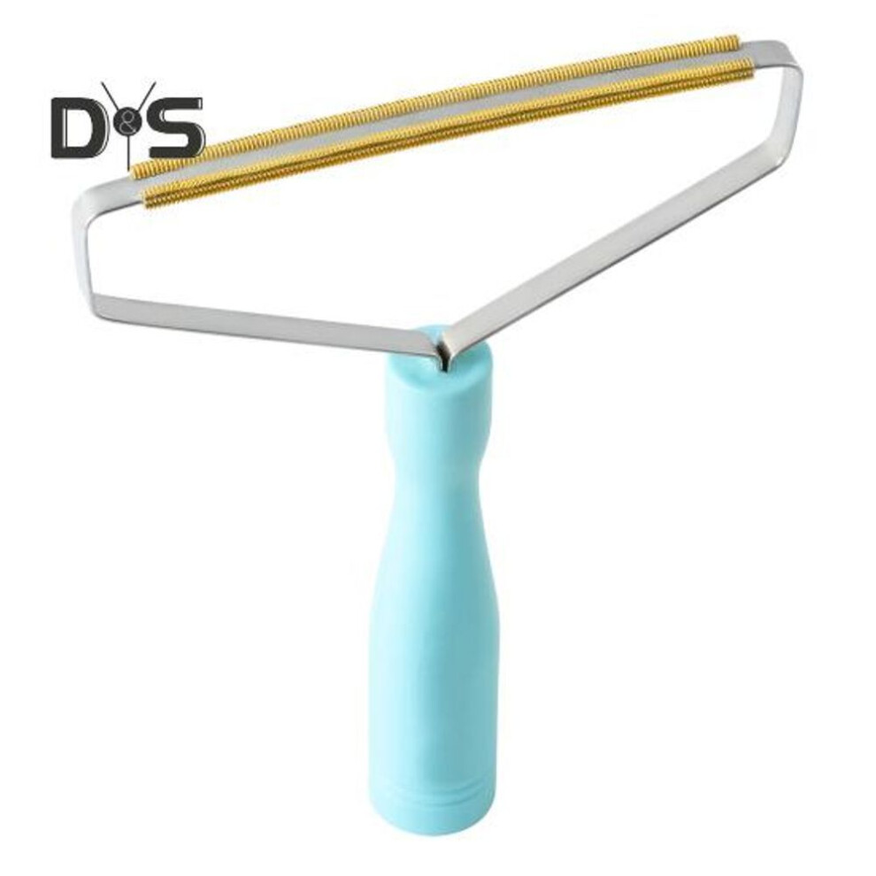 (blue) Pet Hair Remover Manual Operation Lint Shaver Professional Sofa Carpet Cleaner Dog Cat Hair Removal Tool
