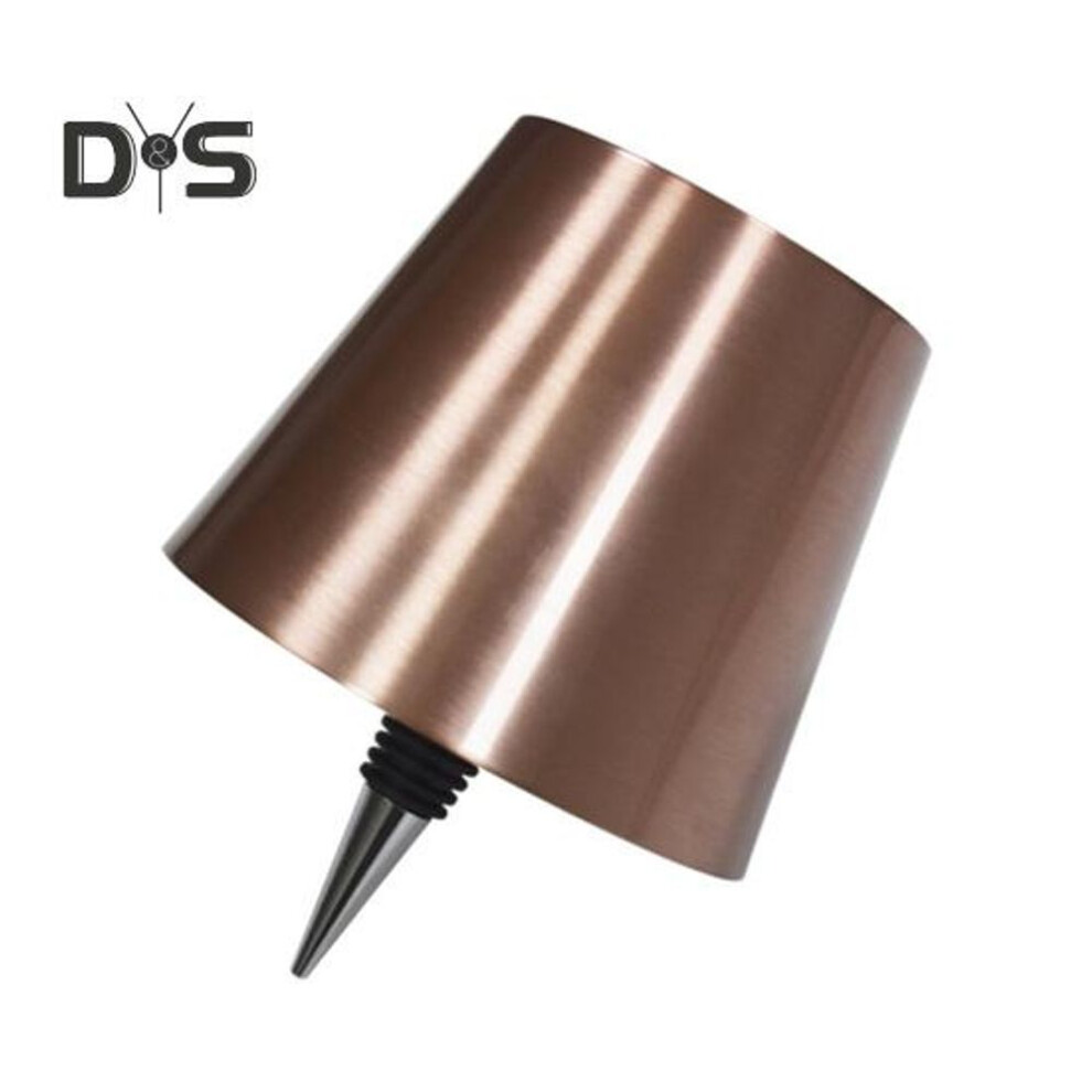 (antique bronze) Wireless Wine Bottle Lamp 3 Colors Brightness Adjustable Rechargeable Cordless Touch Control LED Desk Table Lamp Home Office Bar Cafe Decoration