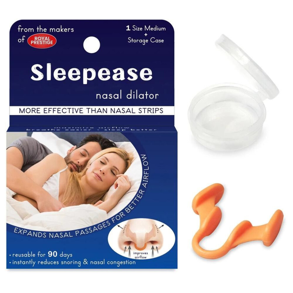 (orange) Silicone Nose Clip 1 Pc, Anti-snoring Nasal Dilator, Stop Snore Aid, Easy Breathe, Improve Sleeping, Rhinitis
