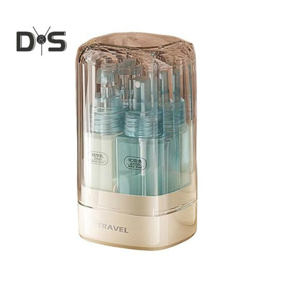 (blue) 4pcs/set 35ml Travel Refillable Bottle Portable Leak Proof Reusable Lotion Shampoo Cosmetic Press Spray Dispenser Bottle Empty Toiletries Container