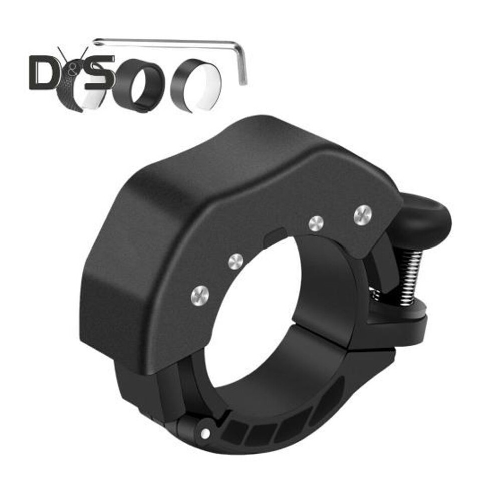 (black) Bicycle Bell with Washers Wrench Lightweight 85dB Crisp Loud Sound Universal MTB Road Mountain Folding Bicycle Handlebar Alarm Bell Bike Accessories