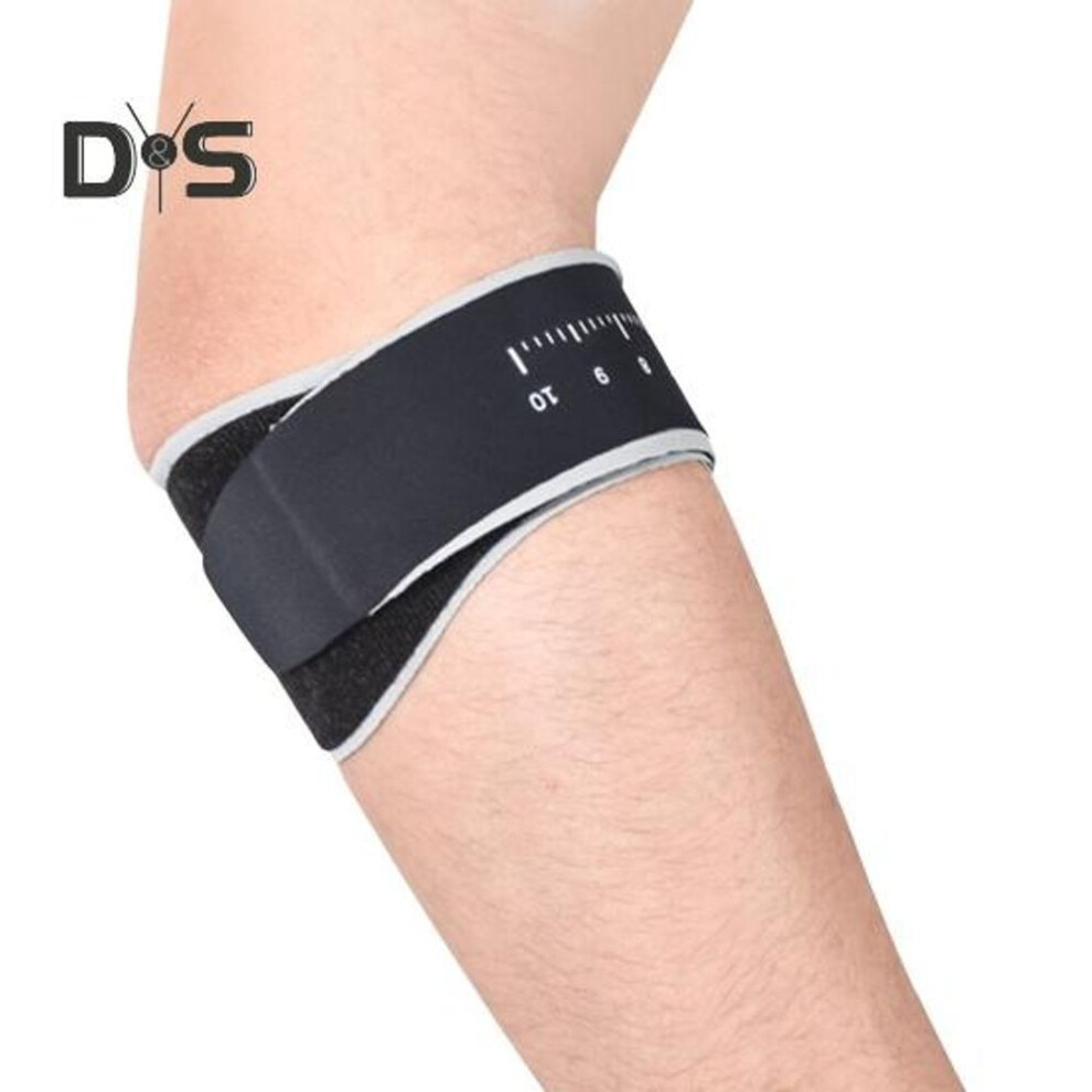 (black) Tennis Elbow Brace Removable Silicone Pad Elbow Support Band For Tendonitis Elastic Elbow Compression Wrap Arm Pad For Sports Fitness