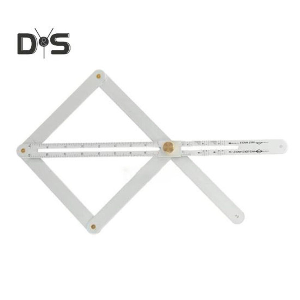 (as the picture, Long) Diagonal Square Ruler Corner Angle Finder High Precise Easy to Use Portable Miter Saw Bevel Gauge Woodworking Ruler