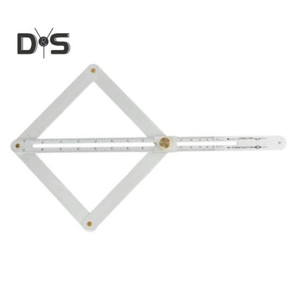 (as the picture, Short) Diagonal Square Ruler Corner Angle Finder High Precise Easy to Use Portable Miter Saw Bevel Gauge Woodworking Ruler