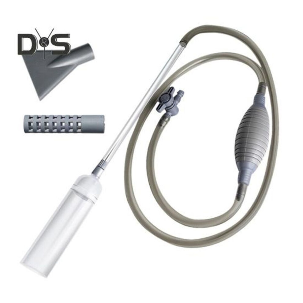 (as the picture, M) Aquarium Gravel Vacuum Cleaner Fish Tank Water Changer Hand Pump Siphon Vacuum Gravel Sand Cleaning Tool For Small Fish Tank
