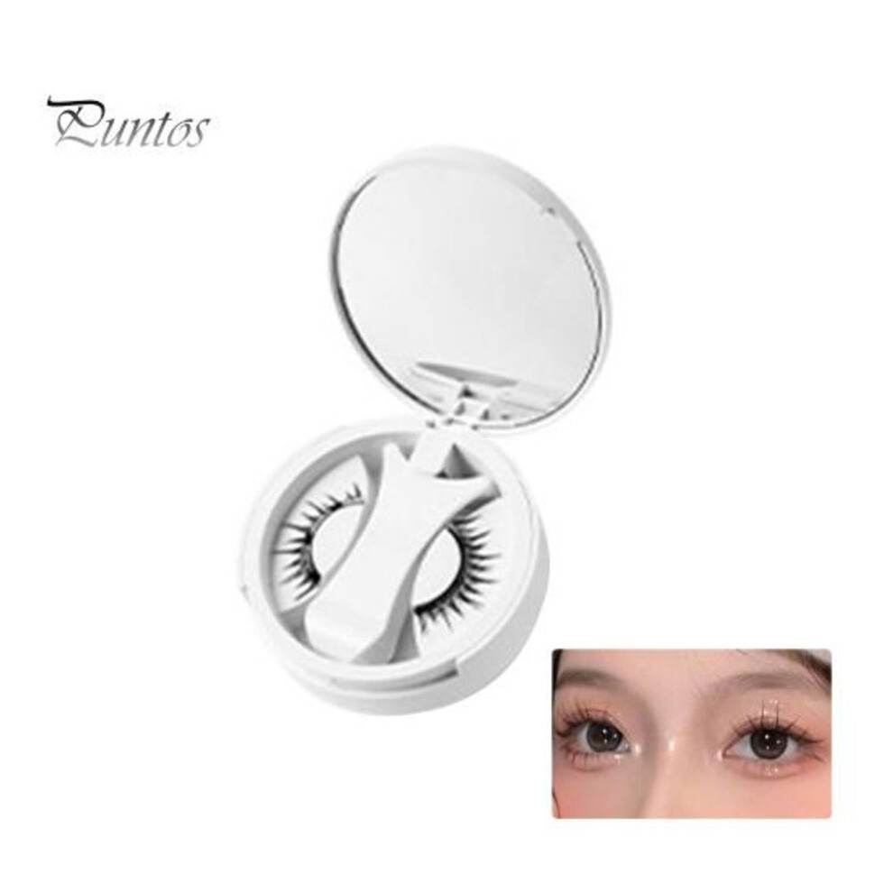 (as the picture, C) 1 Set Magnetic Eyelashes With Tweezer Natural Looking Magnetic Fake Lashes With Applicator Tool Women Girls Eye Makeup Tools