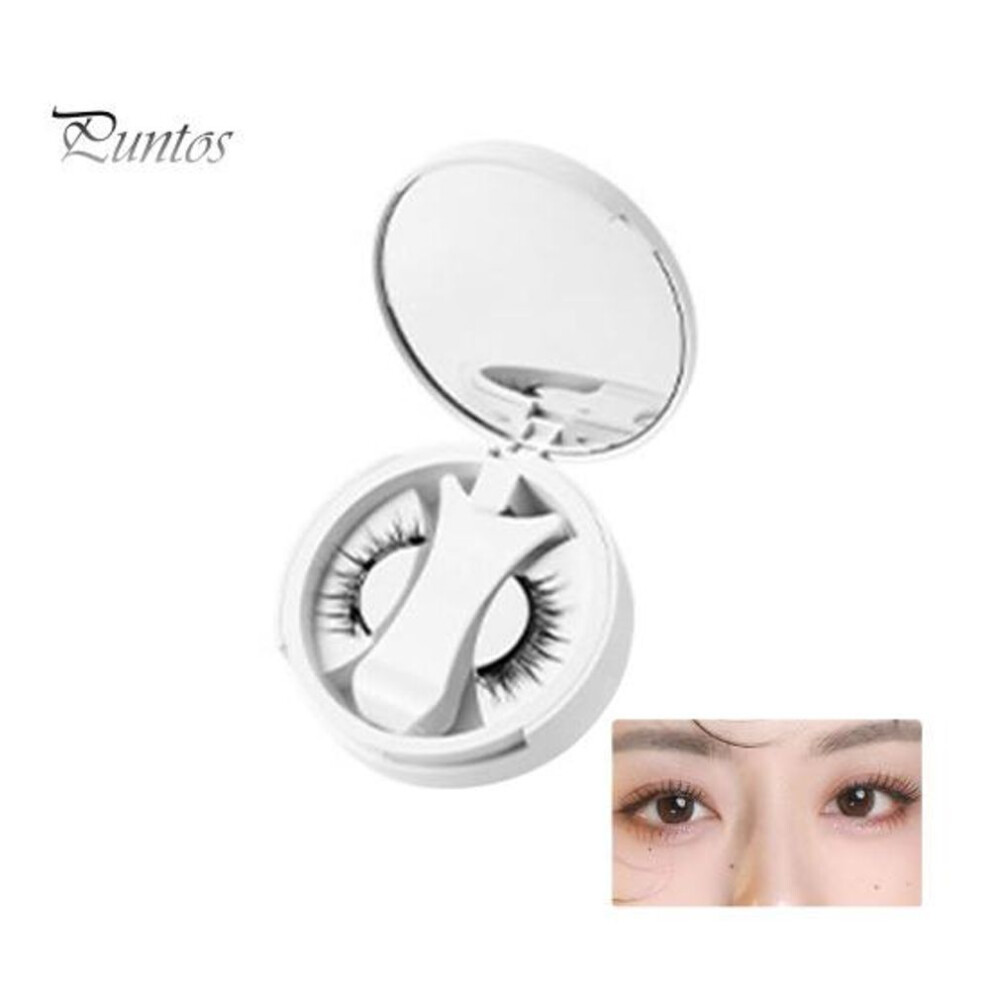 (as the picture, A) 1 Set Magnetic Eyelashes With Tweezer Natural Looking Magnetic Fake Lashes With Applicator Tool Women Girls Eye Makeup Tools
