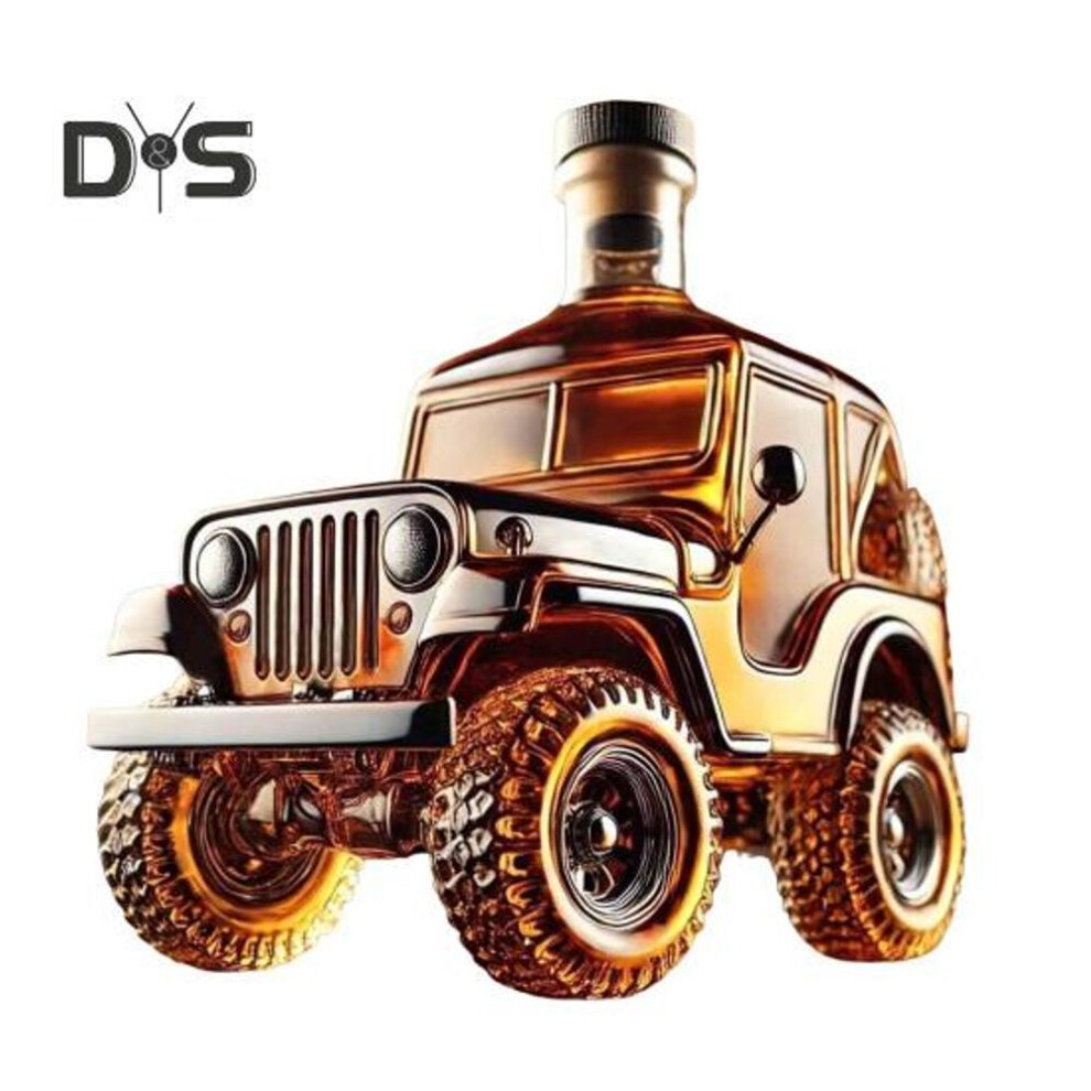 (as the picture, A) Car Whiskey Decanter Vintage Car Glass Decanter Home Bar Decoration Wine Bottle Gift For Grandfather Dad Husband Whiskey Lovers