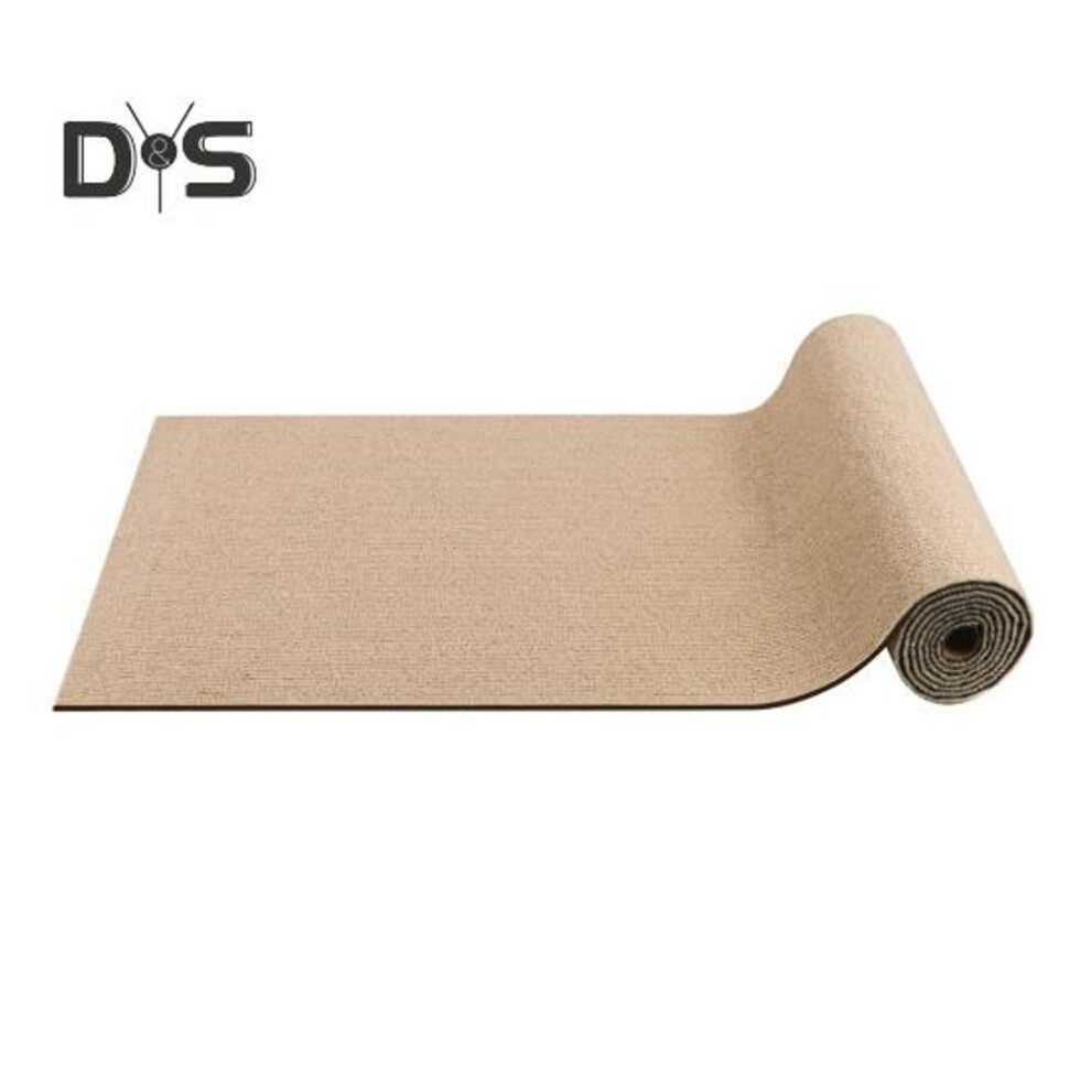 (khaki, 200cm) Trimmable Cat Scratcher Mat Self-adhesive Cat Scratching Pad Replacement For Cat Towers Anti-scratch Furniture Protector For Couch Wall Door