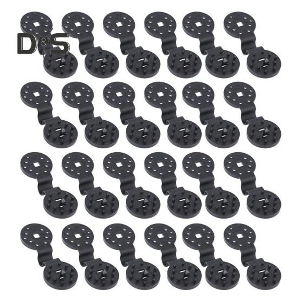 (as the picture, M 100pcs) 50/100 Pcs Shade Cloth Plastic Clips Heavy Duty Shade Tarp Buckle Reusable Fixing Clips For Agricultural Anti Bird Net Garden Windproof Sun Shade
