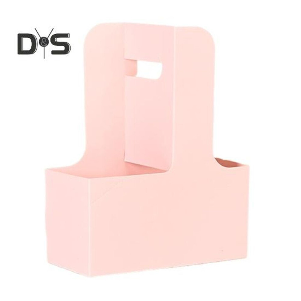 (as the picture, I) 10 Pcs Disposable To-go Drink Carrier 2 Or 4 Cup Paperboard Cup Holder With Handle Hot Or Cold Drinks Carrier Box For Food Delivery Takeaway