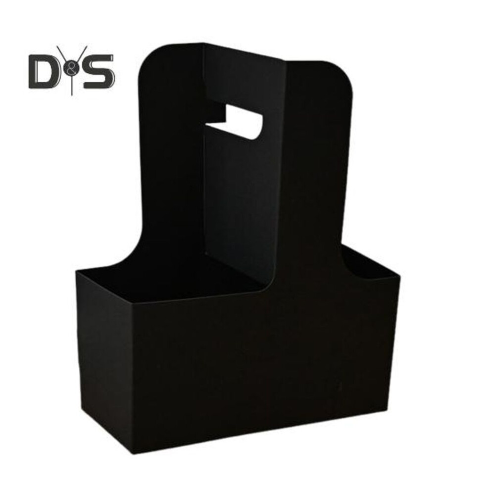(as the picture, A) 10 Pcs Disposable To-go Drink Carrier 2 Or 4 Cup Paperboard Cup Holder With Handle Hot Or Cold Drinks Carrier Box For Food Delivery Takeaway