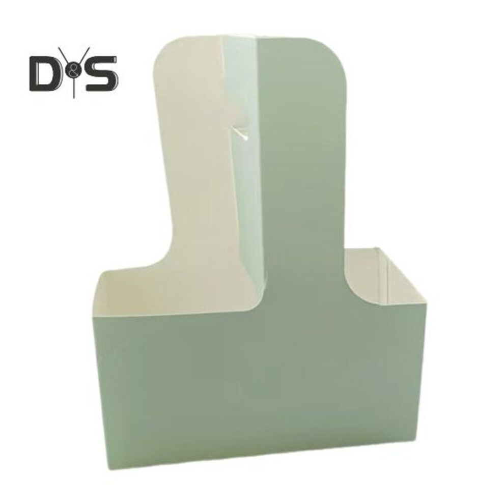 (as the picture, H) 10 Pcs Disposable To-go Drink Carrier 2 or 4 Cup Paperboard Cup Holder with Handle Hot or Cold Drinks Carrier Box for Food Delivery Takeaway