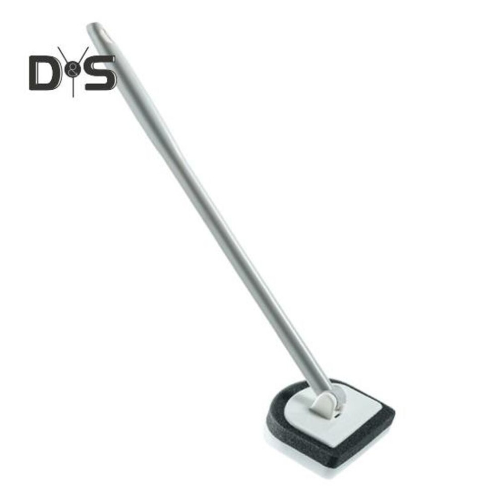 Bathroom Wall Cleaning Brush with 180 Degrees Rotating Head Long Handle Multi-purpose Grout Floor Tile Tub Shower Scrubber with Stiff Bristles