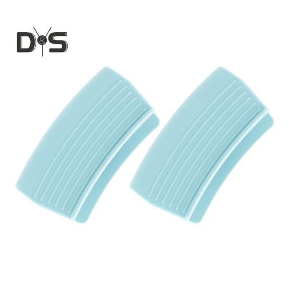 (blue) 1 Pair Oven Mitts Silicone Pot Holders Heat Resistant Cooking Pinch Mitts Potholder for Cast Iron Pots Frying Pans Kitchen Accessories