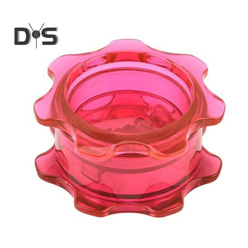 (pink) Garlic Mincer Portable Manual Garlic Press for Quick Meal Prep Translucent Kitchen Tool for Garlic Ginger Herbs Nuts