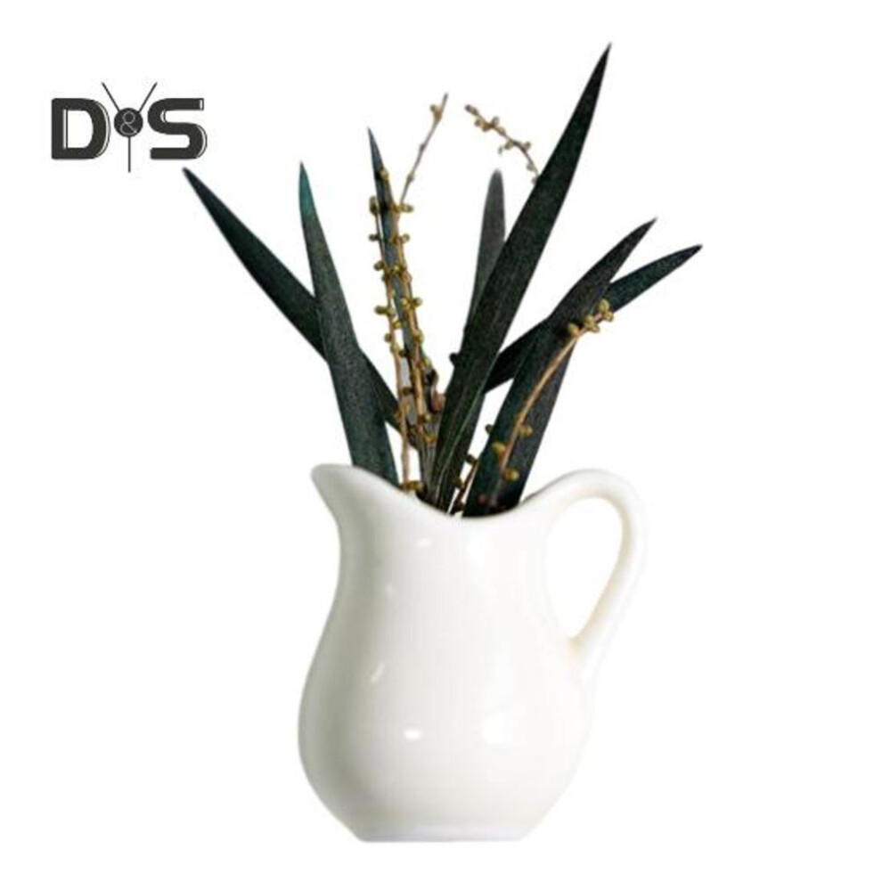 (as the picture, F) Mini Vase Refrigerator Magnet With Dried Flower Home Office Kitchen Locker Fridge 3D Miniature Flower Vase Magnetic Decoration Ornament