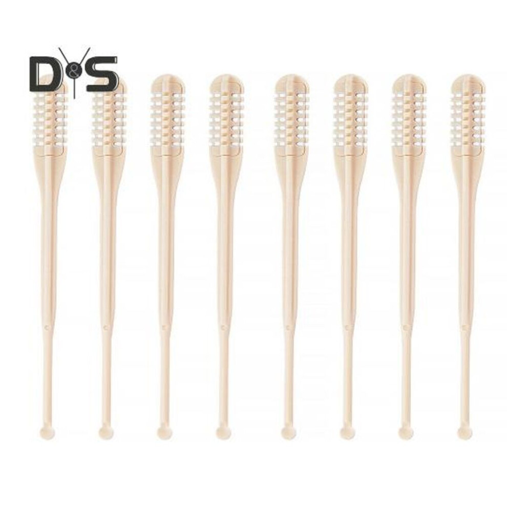 (as the picture, 4 Pairs) 2/4/8Pcs Nasal Hair Cutter with Ear Picker Double Blade Nose Hair Trimmer 360-degree Rotation Mini Nasal Hair Razor for Women Men