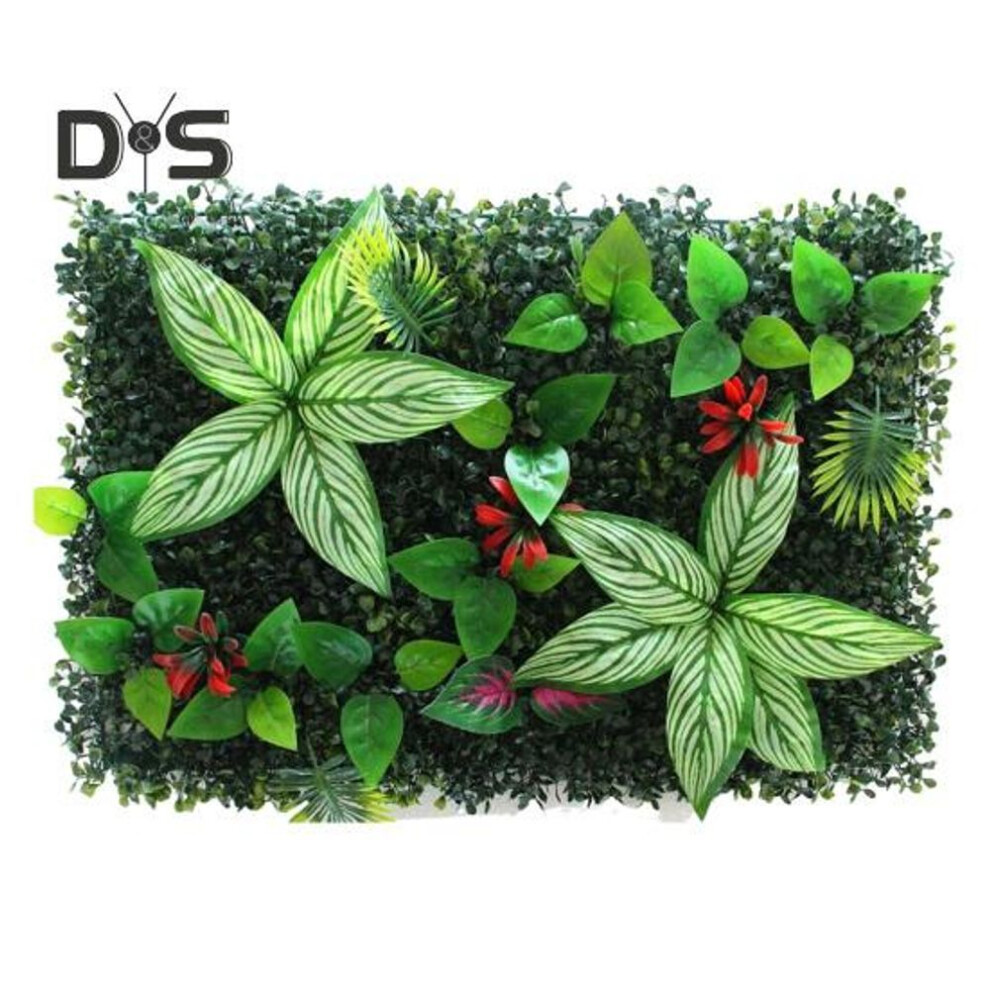 (as the picture, 40x60cm I) 40x60cm Artificial Plants Wall Panel Realistic Fake Greenery Grass Wall Backdrop Decoration Indoor Outdoor Garden Privacy Backyard Hedge Fence Screen