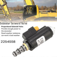 (As show, One size) 2254558 Excavator Solenoid Valve compatible with CAT E330D E336D E349D 225-4558