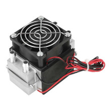 (As show, One size) 2‑chip 12V 144W Electronic Semiconductor Refrigeration DIY Air Cooling System