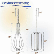 (As show, One size) Hand Mixer Beaters Attachments, compatible with Replacement Mixer Parts,Hand Mixers 62682RZ 62692 64699 62695V