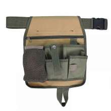 (As show, One size) Gardening Tools Belt Bags,Tool Belt Pouch w/ 6 Pockets Garden Tool Waist Bag with Adjustable Belt for Home Garden RV Cleaning