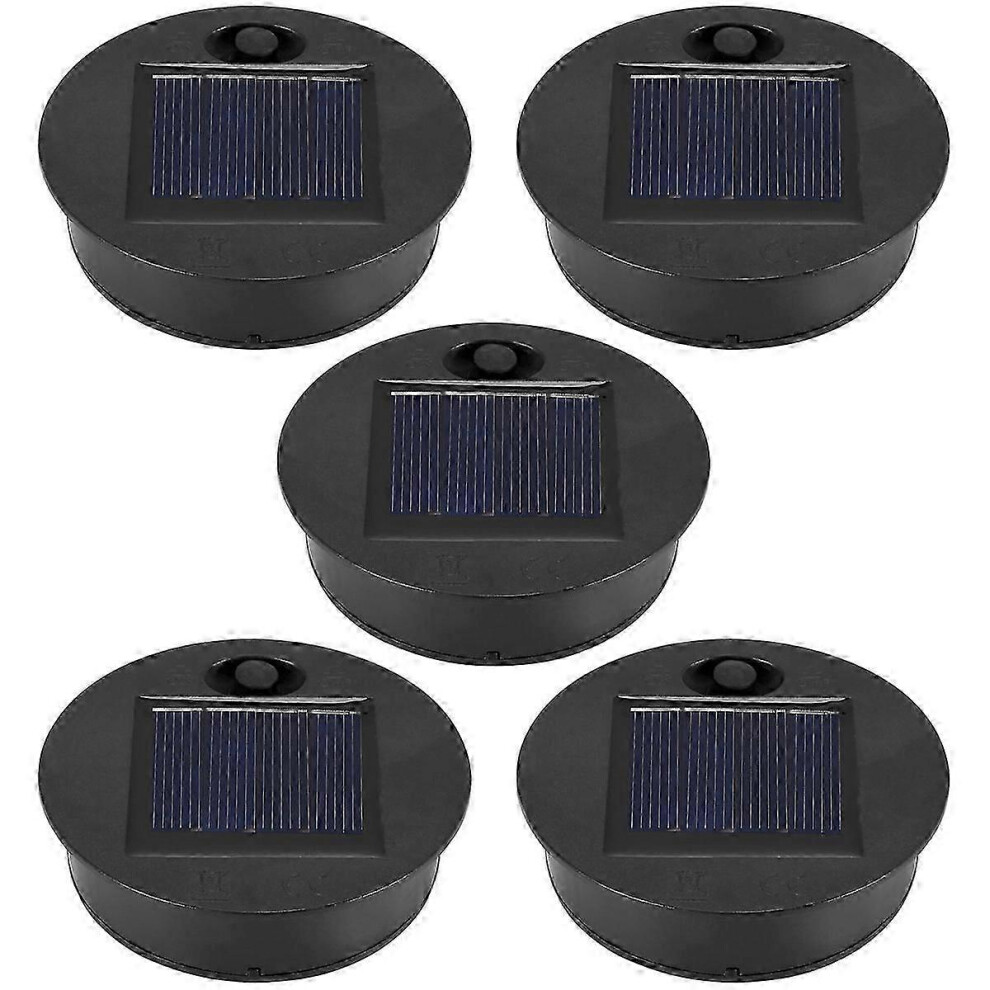 (As show, One size) 5 Pack Replacement Solar Light Parts(Top Size 2.76 Inches, Bottom Size 2.36 Inches),7 Lumens Warm Wh-image-OPC-PH6NHTQ-NEW
