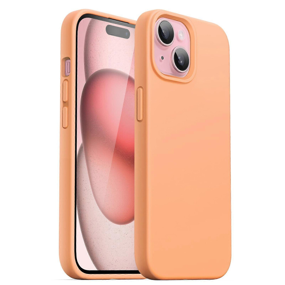 Photos - Case Kikidex  Silicone  for iPhone 15 6.1Inch, Silky,Soft Touch Full,Body Protective Phone , Shockproof Cover, (As show, One size)