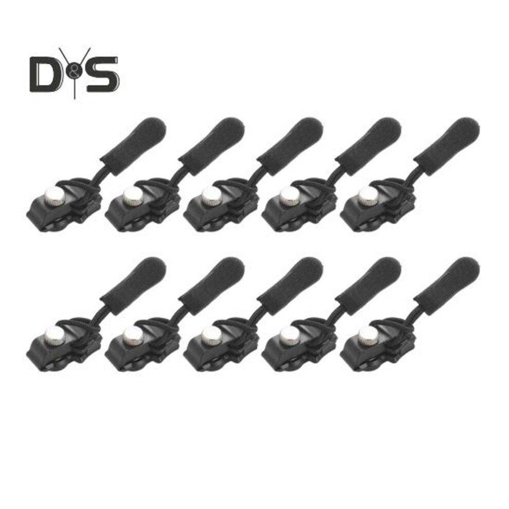(as the picture, S 10pcs) 10/20Pcs Removable Universal Zipper Repairers Mini Lightweight Universal Easy to Install Zipper Repair Replacement Kit Zipper Fixer