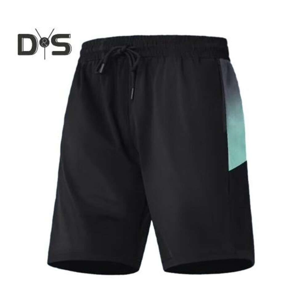 (green, L) Men Sport Shorts Quick-dry Breathable Adjustable Waist Lace Running Shorts Versatile Gym Sports Leisure Athletic Wear