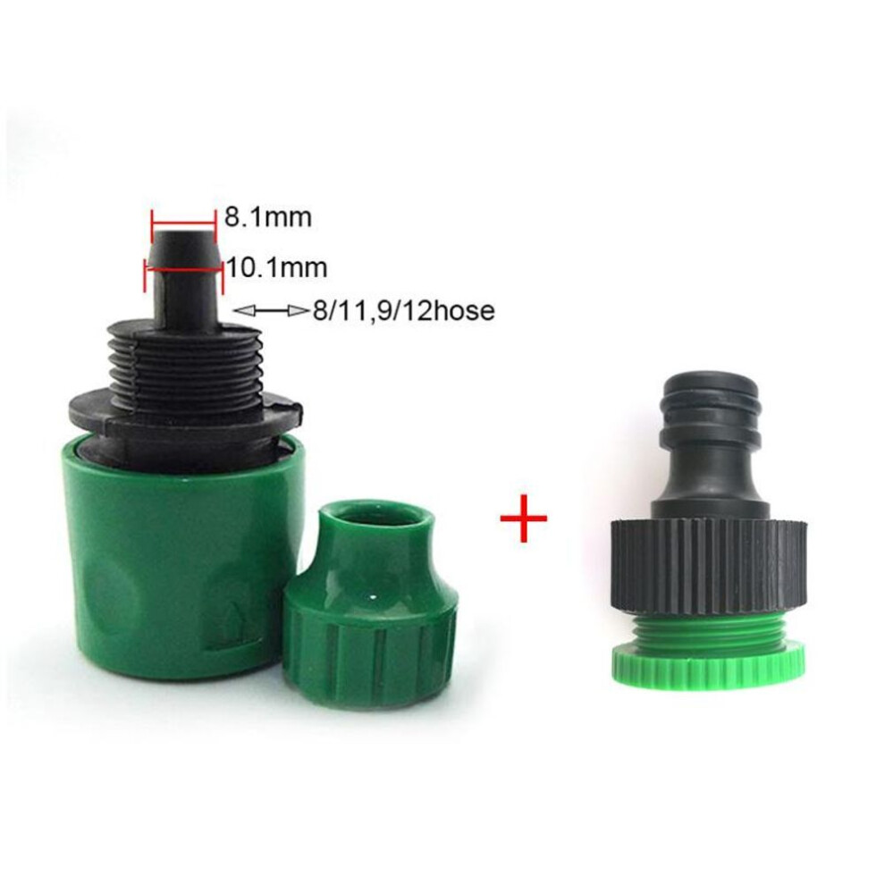 (connect 811 set) 4/7mm 8/11mm Water Hose Y Valve 4/7 Hose Quick Water Tap Connectors Splitter Garden Tools Irrigation Drip Irrigation Coupling