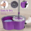 MASTERTOP Spin Mop Set  3 Pads Summer Cleaning 3
