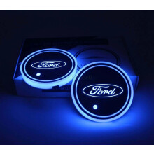 (2PCS) *UK STOCK* 2 Psck 7 Color LED Car Cup Holder Lights For Ford