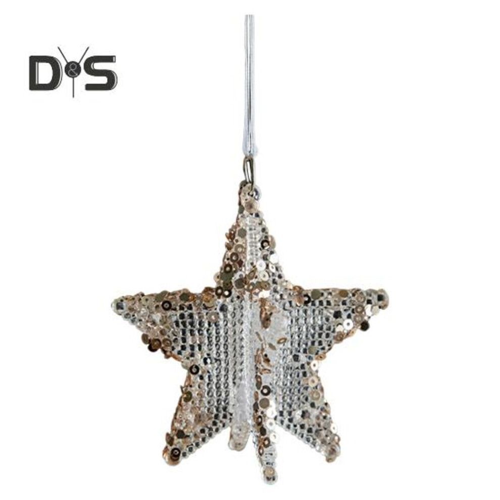 (as the picture, E) Christmas Ornament Clear Acrylic Crystal Sequin Deer Tree Bell Star Wreath Pendant Holiday Hanging Decoration for Home Tree Decor