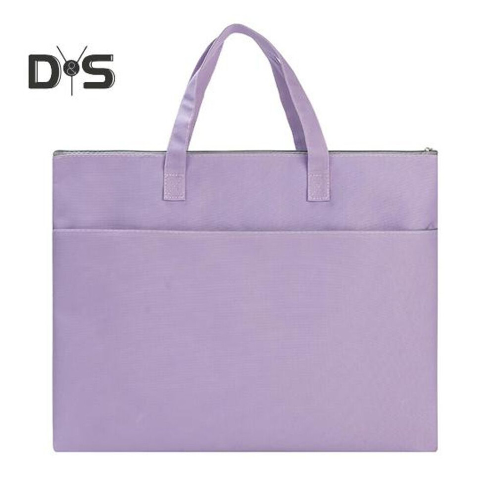 (purple, A3) Art Portfolio Bag A3 A4 Art Folder Portfolio Carrying Case With Handle Waterproof Artist Supply Storage Tote Bag For Artwork Poster Scrapbook