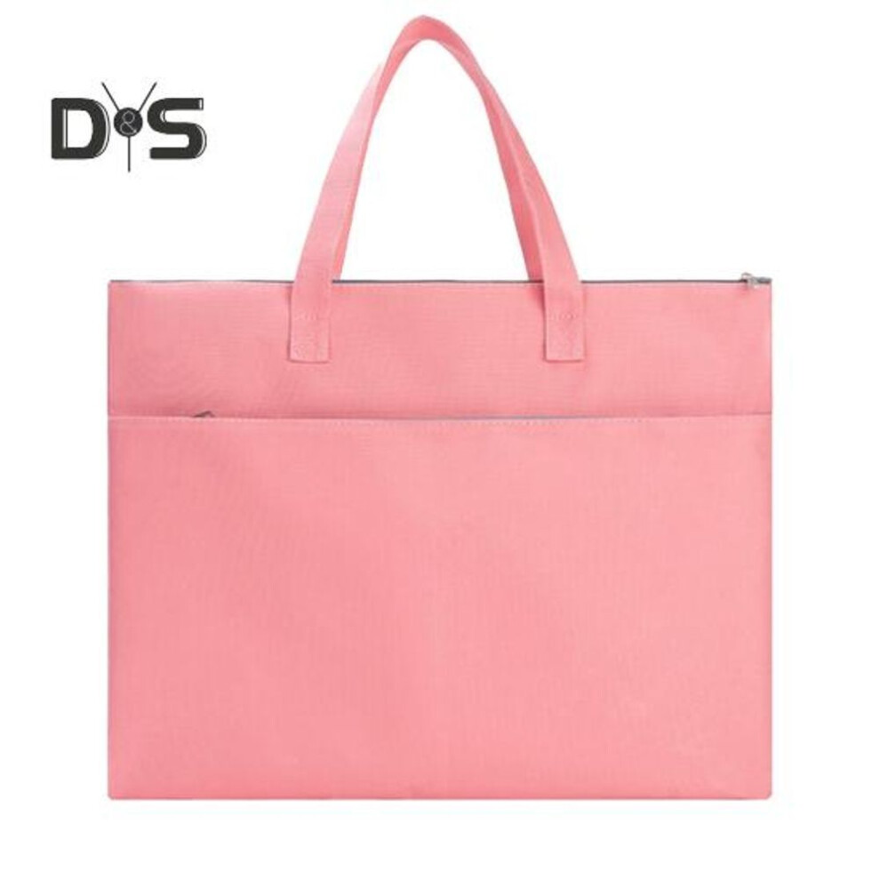 (pink, A4) Art Portfolio Bag A3 A4 Art Folder Portfolio Carrying Case with Handle Waterproof Artist Supply Storage Tote Bag for Artwork Poster Scrapbook