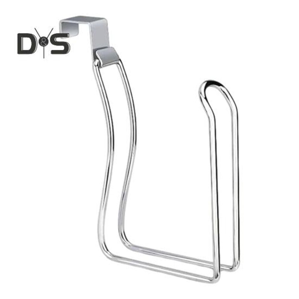 (silver) Wall Mount Paper Towel Holder Sturdy Rust-proof Easy Installation Decorative Functional Roll Paper Holder Bathroom Organizer