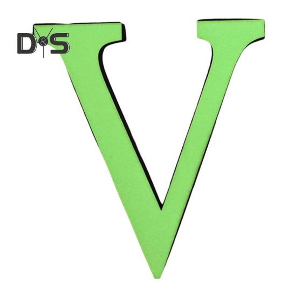(as the picture, V) Letters Wall Sticker Home Decoration Luminous Letter Sticker Peel And Stick Wall Art Alphabet Sticker For Living Room Bedroom