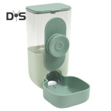 (green, B) Hanging Cage Pet Food Bowl Plastic Automatic Pet Feeder Small Pet Water Dispenser for Dogs Cats Rabbits