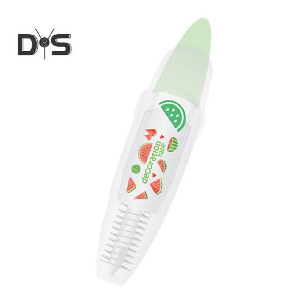 (as the picture, Watermelon) Infinite Decorative Pens Animal Patterns Press Type Ally-pocket Tape Pen Lace Decorative Correction Tape Pen For Diy Scrapbook Journal Greeting Card