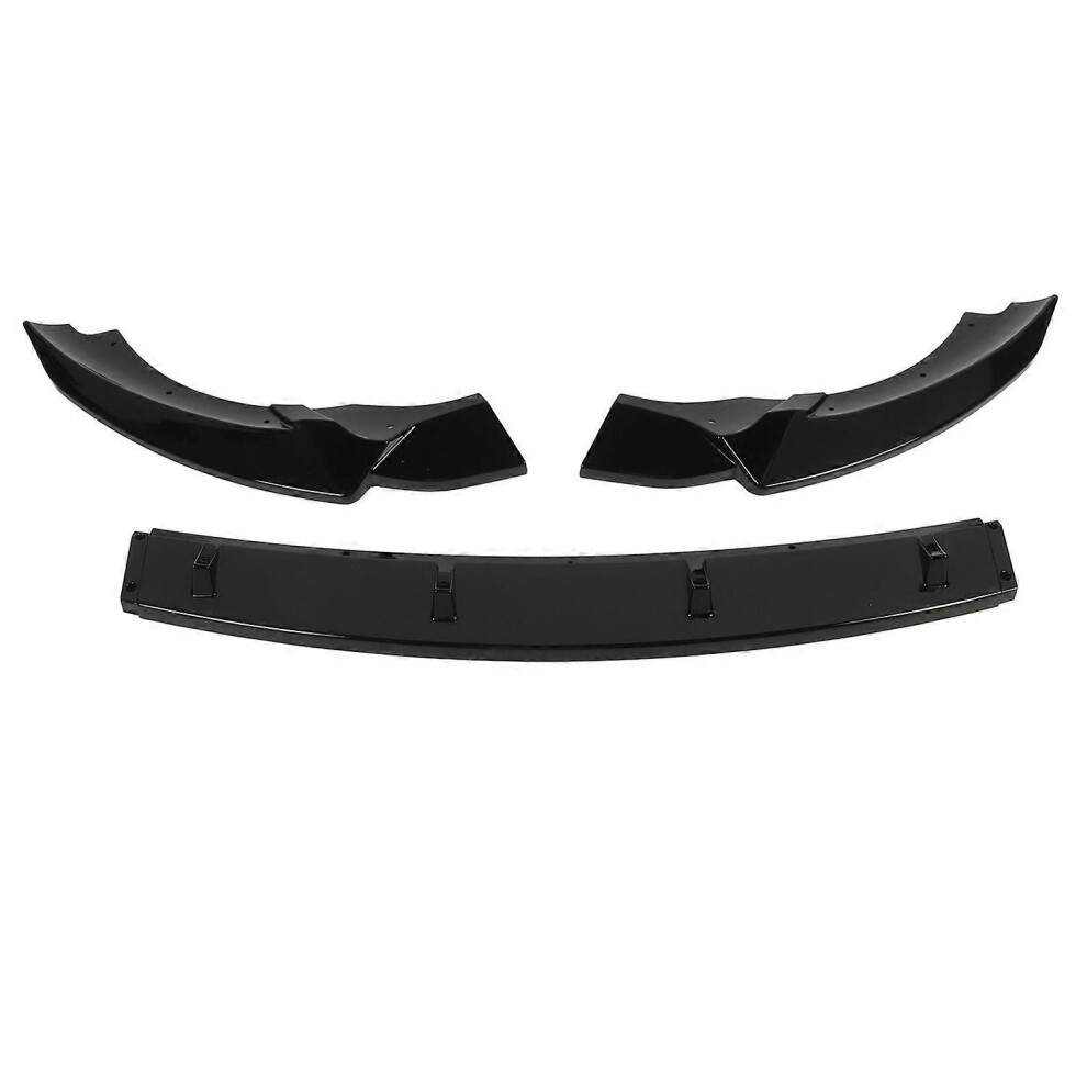 (As Show, One Size) 3 Sections Front Bumper Lip Diffuser Sturdy Front Bumper Lip Spoiler Replacement For Benz AâClass W1 6909775626351